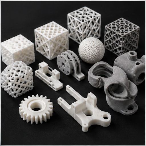 SLS and MJF nylon lattice and functional parts